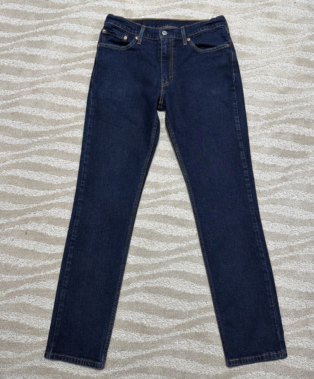 Levis 511 Slim Fit Jeans Slim Fit Stretch Jeans Dark Blue Dark Wash 32x32